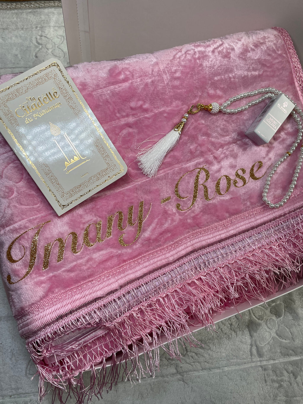 COFFRET TAPIS ROSE