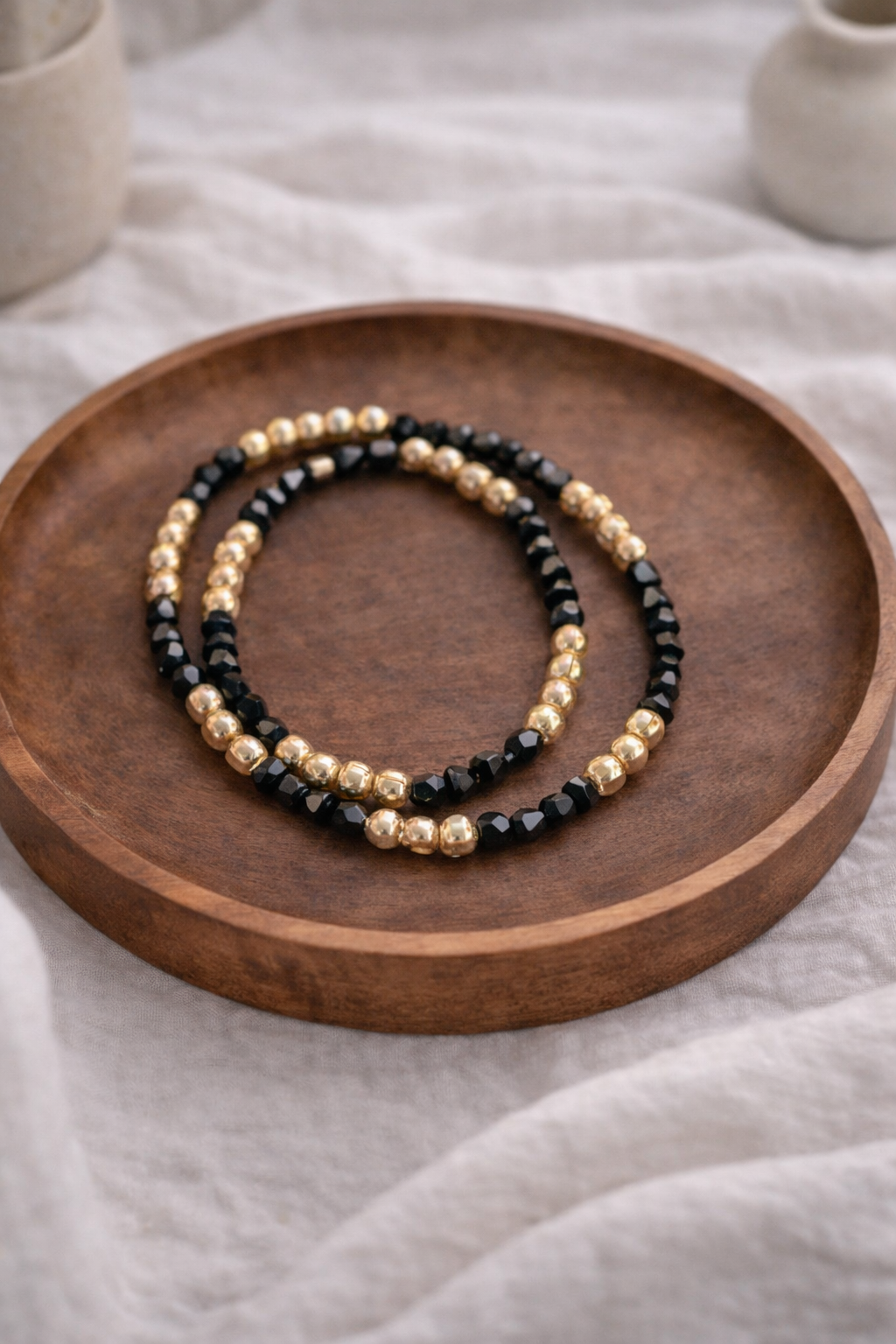 BRACELETS DE PERLES - LOT DE 2