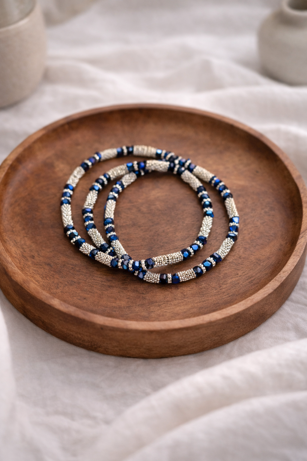 BRACELETS DE PERLES - LOT DE 2