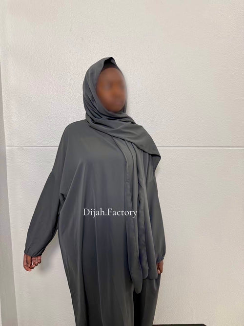 ABAYA VOILE INTÉGRÉE